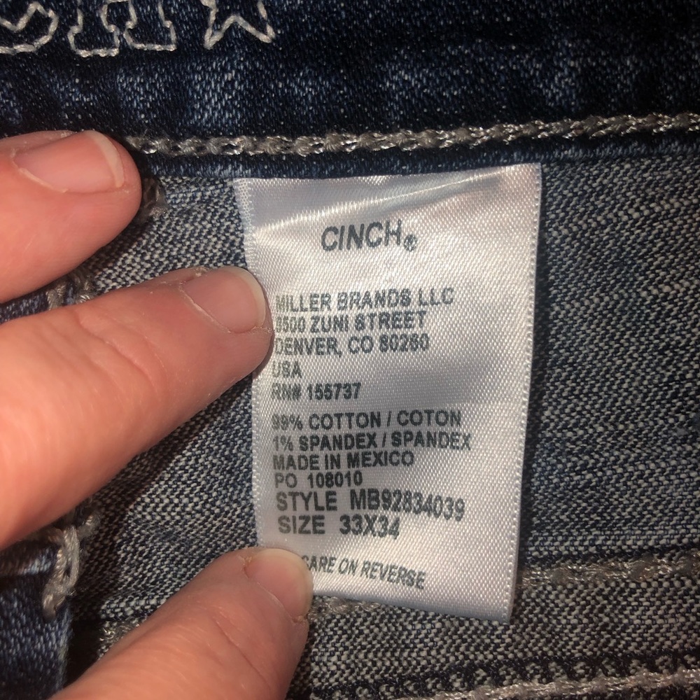 Men’s Cinch Jeans 33x34